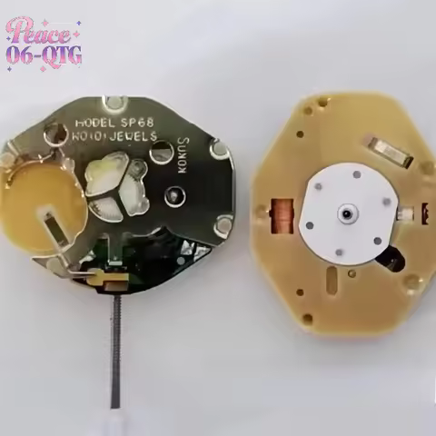 1Pcs Sweep Second /Continuous Second Movement New SP68 Movement 3-Hand No-Date Quartz Movement Watch