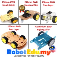 2WD 4WD Acrylic Aluminium Single / Double Layer Mini Large Round 6V DC Motor Set Smart Robot Car Cha