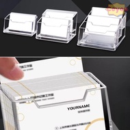 CEYOU 1Pcs Bussiness Card Holder, 1/2/3 Grids Display Stand Business Card Box, School Office Supplie