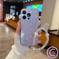 MERAH OPPO case Pink Bow Phone case with Chain Compatible For OPPOA9/A7/A3S/A3X/A13/A13s/A33 3G/A16/