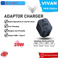 Vivan VPS-T003A Power Adapter Universal Charger 20W USB Type-C