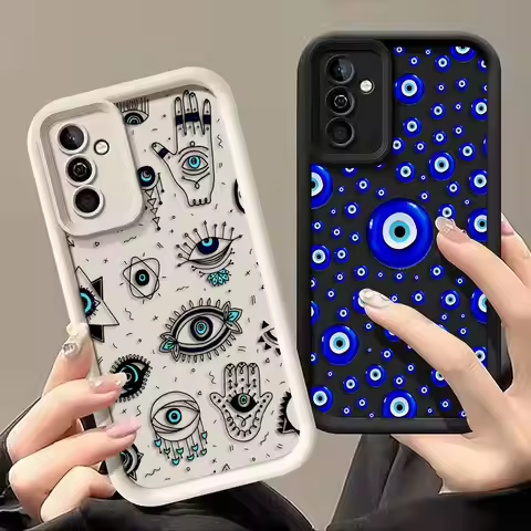 Blue Evil Eye Print Lucky Eye Phone Case For OPPO RENO 15 15F F31 2F 2Z 5 5F 6 7 7Z 8 8Z 8T 10 11 11