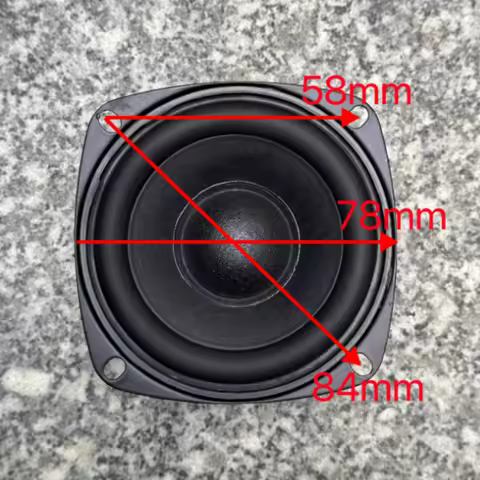 SOTAMIA 1Pcs 3 Inch Full Range Speaker 6 Ohm 15W Rubber Edge 60 Magnetic Multimedia Audio DIY Blueto