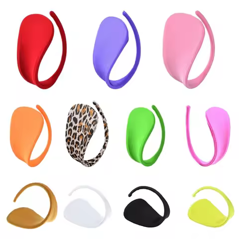 Women C Style Invisible Panty Thongs Solid Leopard Strapless C-String No-Line Panties Underwear Biki