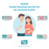 BUZUD Family Planning Test Kit Set For Husband & Wife (SP-10 Male Fertility,FSH Urine,Vaginal PH,LH 