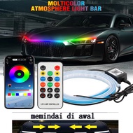 LED Daytime Running Light Scan Mulai Kap Mobil Lampu Hias DRL Panduan Kap Mesin Otomatis Lampu Ambie