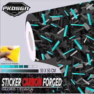 CARBON FORGED STICKERS CARBON FORGED STICKERS 50 X 50 CM