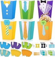 Baderke 30 Sets Father's Day Crafts for Kids DIY Father's Day Treat Holder Craft Make Your Own Fathe