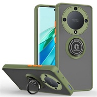 Armor Matte Case For Honor Magic6 5 Lite 5G Magic 6 5 Pro X9B X8B X7B X9A X8A Ring Magnetic Holder S