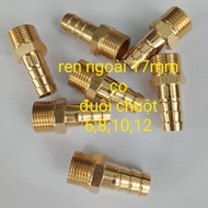 5 pieces; External thread 3/8 inch-17mm to mouse tail with diameters of 8,10,12mm