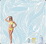 Beach Blanket Waterproof Sandproof Beach Mat 79”x 83” for 1-4 Adults Quick Drying Durable Outdoor Pi