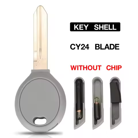 jingyuqin 10PCS Transponder Chip CY24 Blade Remote Key For Dodge For Chrysler For Jeep Key Car Shell