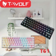 Keyboard T-Wolf T61 Mechanical KEYBOARD - black