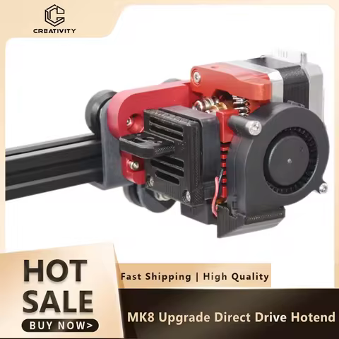 MK8 Upgrade Direct Drive Hotend Kit 3D Touch Mount 5015 Pulley Turbo Fan Extruder For Ender-3 CR-10 
