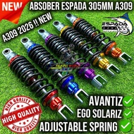 ABSOBER EGO AVANTIZ SOLARIZ 305MM A309 MONOSHOCK AVANTIZ SOLARIZ ADJUSTABLE ESPADA AVANTIZ PARTS