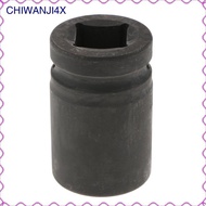 [chiwanji4x] Hex Nut Socket, 33mm, 1 Drive, 6 Point  38mm Long Universal for All Vehicle