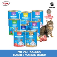 (1 box 24 cans) Mr. Wet Cat Food. Vet can 400g - Support Digestive Health, omega-3, immunity