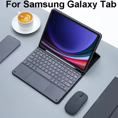 Keyboard Case for Samsung Galaxy Tab A9 Plus, Tablet Cover for Tab S8 S9 Ultra S7 S9 FE+ A8 S6 Lite 