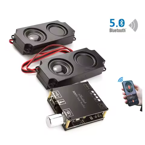 Bluetooth 5.0 20W Audio Portable Speaker Class D Power Amplifier Sound 2.0 HiFi System DIY Home Thea