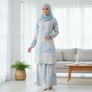 Baju Kurung Floral Kecil Design Satu Set Ready Stock Clothing-20235  MY