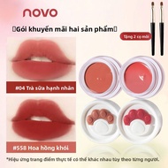 Son Môi NOVO Matte Lip Mud Dễ Dàng Thoa Màu Lâu Trôi Không Dính Cốc Màu Đậu Phụ Phù Hợp Với Học Sinh