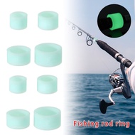1Pc Luminous Ring Fishing Rod Handle Protective Case Anti-skid Ring Silicone Ring Rod Stop Ring O-ri