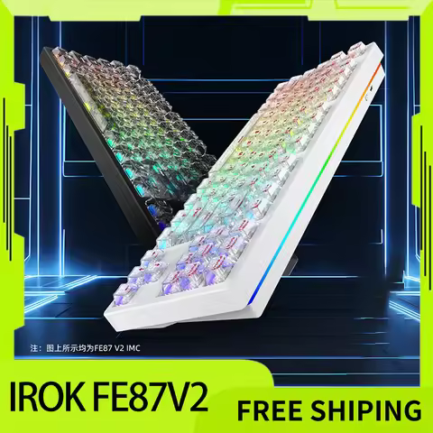 Irok FE87V2 Mechanical Keyboard Tri Mode Dual 8K Wireless Magnetic Axis fps Gaming Keyboard 0.125MS 