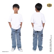 Kama Garage - Kids Cargo Jeans Long Pants - Kids Denim Long Pants
