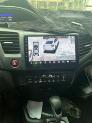 北中南店面安裝/本田 CIVIC 9代 K14安卓機/前後行車記錄器/倒車鏡頭/360環景