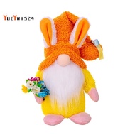 Cute Easter Gnome Gift LED Light Up Gnome Lamp with Hat for Home Orange 1 PCS