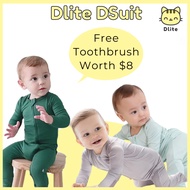 ✅Dlite DSuit OEKO Tex Organic Bamboo Kids Sleepsuit Footed Pyjamas Hypo Allergenic & Anti Bacterial