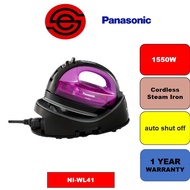 Panasonic NI-WL41 Cordless Steam Iron Carry Case Ceramic Soleplate Detachable Water Tank (1550W) NI-