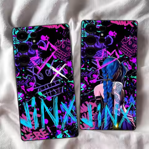 Graffiti Arcane Jinxs Phone Case For Samsung S 24 Fe 25 Ultra Plus 20 Lite 21 30 22 23 24 22 Ultra 5