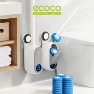 ECOCO Suction Visible Disposable Toilet Brush - Hygienic Disposable Toilet Brush with Transparent Su