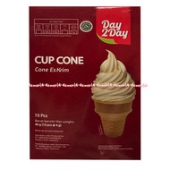 DAY 2 DAY Cup Cone 10pcs Crispy Ice Cream Cones DAY To Crispy Ice Cream Cones Day2day