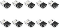 USB to USB C Adapter 10 Pack, Type C Female to A Male Charger Cable Converter for iPhone 15 14 13 12 Pro Max Plus, Apple Watch Ultra iWatch 9 8 7, MacBook Pro, iPad 10 9,Samsung Galaxy S20-23 and More