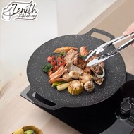 BBQ Grill PLATTER Round BBQ Grill Non-Stick Steel Grill Plate | Non-Stick PLATTER BBQ