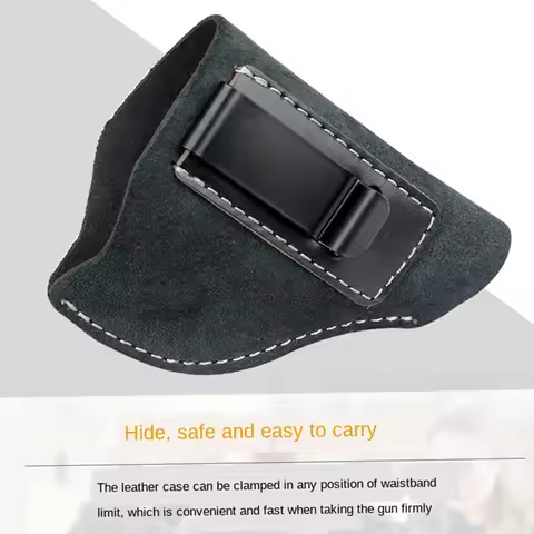 Tactical Concealed Belt IWB Holster Hunting Holster for J Frame Revolvers Taurus S&W Genuine Suede L