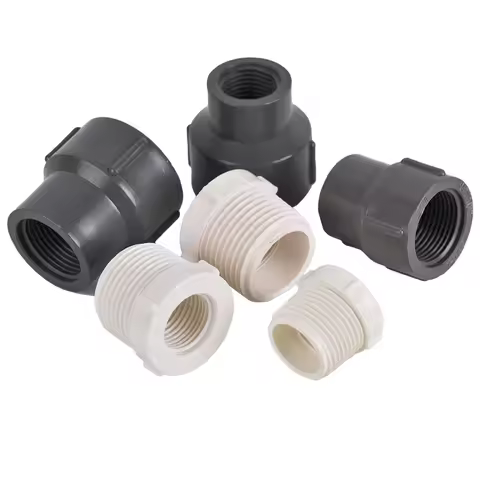 1" Male x 3/4 1/2" Female Reducer Thread Connector Transition Coupler Fitting Thread Repair Conversi