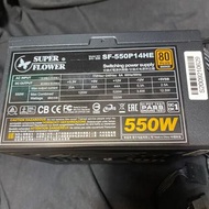 振華 550w電源供應器 銅牌 附全新電源線[故障］