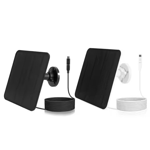 5V 20W Solar Panels For Eufy Eufycam 3/3C/2/2C/2Pro Wall Mount Waterproof Solar Cell System With 9.8