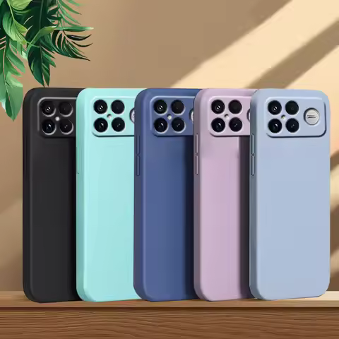 For Cover Redmi K90 Pro Max Case Xiaomi K90 Pro Capas Liquid Silicone Original Back Bumper TPU Shock