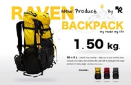 RAVEN 50 เป้เดินป่าขนาด 50+5 ลิตร