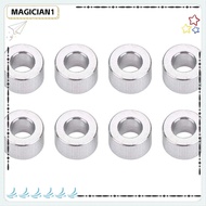 MAGICIAN1 8Pcs Damper Spacer Washer, Aluminium Alloy d2.6xD5x2 Shock Absorber Spacer, Useful Silver Tone Grommet Spacer Pads for RC Model Car