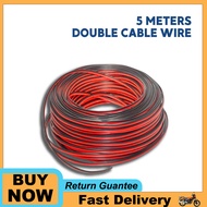5 meter speaker double cable wire size gauge 22 barely motor motorcycle wire