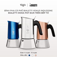 Bialetti Venus Induzione Coffee Pot - Bialetti Moka Pot heated on induction cooker