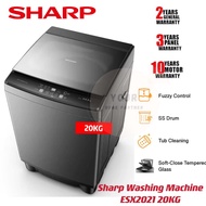 Sharp Washing Machine Fully Auto Tempered Glass ESX2021 20KG