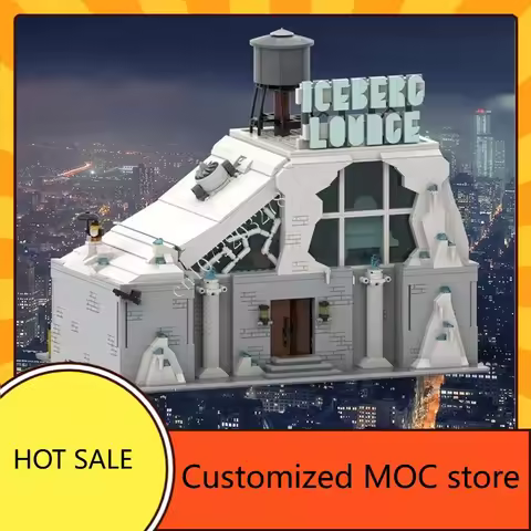 2956PCS The Iceberg Lounge City Hot MOC Creative Christmas Puzzles Architecture DIYAssembly streetvi