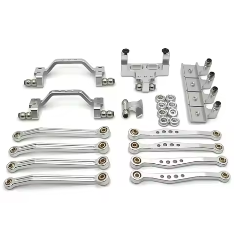 WPL C64 C64-1 Metal Chassis Link Rod Pull Rod Mount Shock Mount Servo Bracket Set 1/16 RC Car Upgrad