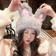 Warm Ears Protective Fuzzy Bunny Hat